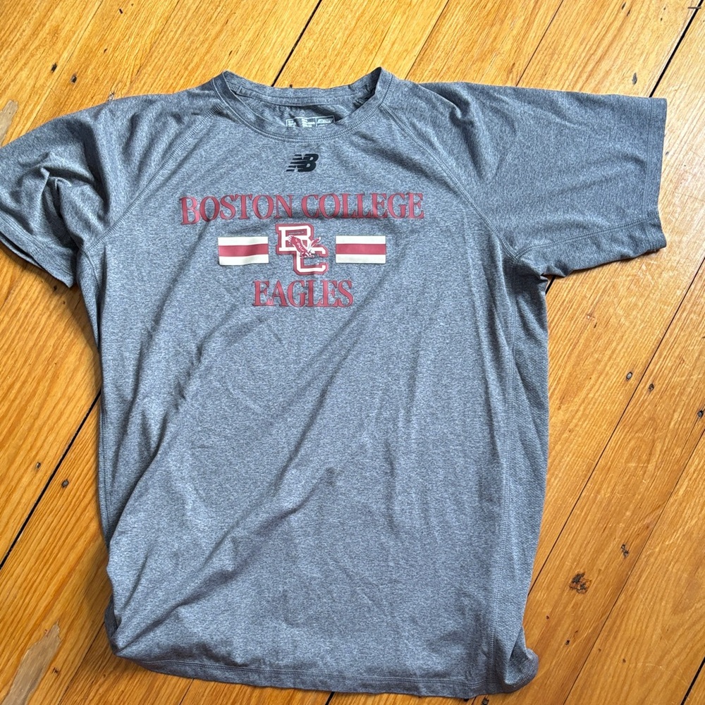 New Balance Gray Boston College Eagles Tee